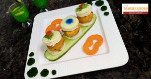 cheesy kofta sandwich