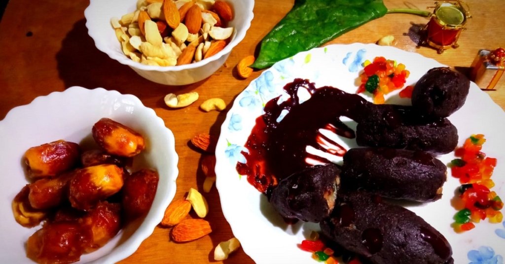 Sugarless Chocolate Pan Nutty Roll Recipe