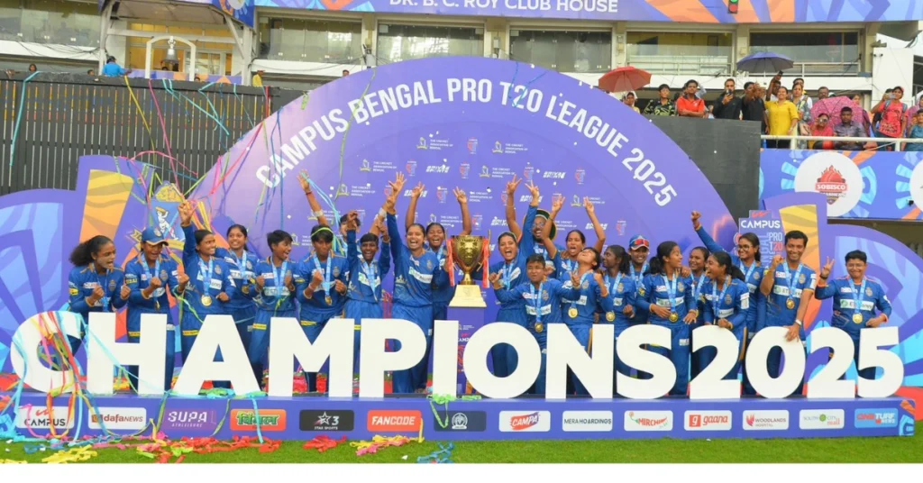 Lux Shyam Kolkata Tigers Clinch Second Consecutive Title in Bengal Women’s Pro T20 League 2025